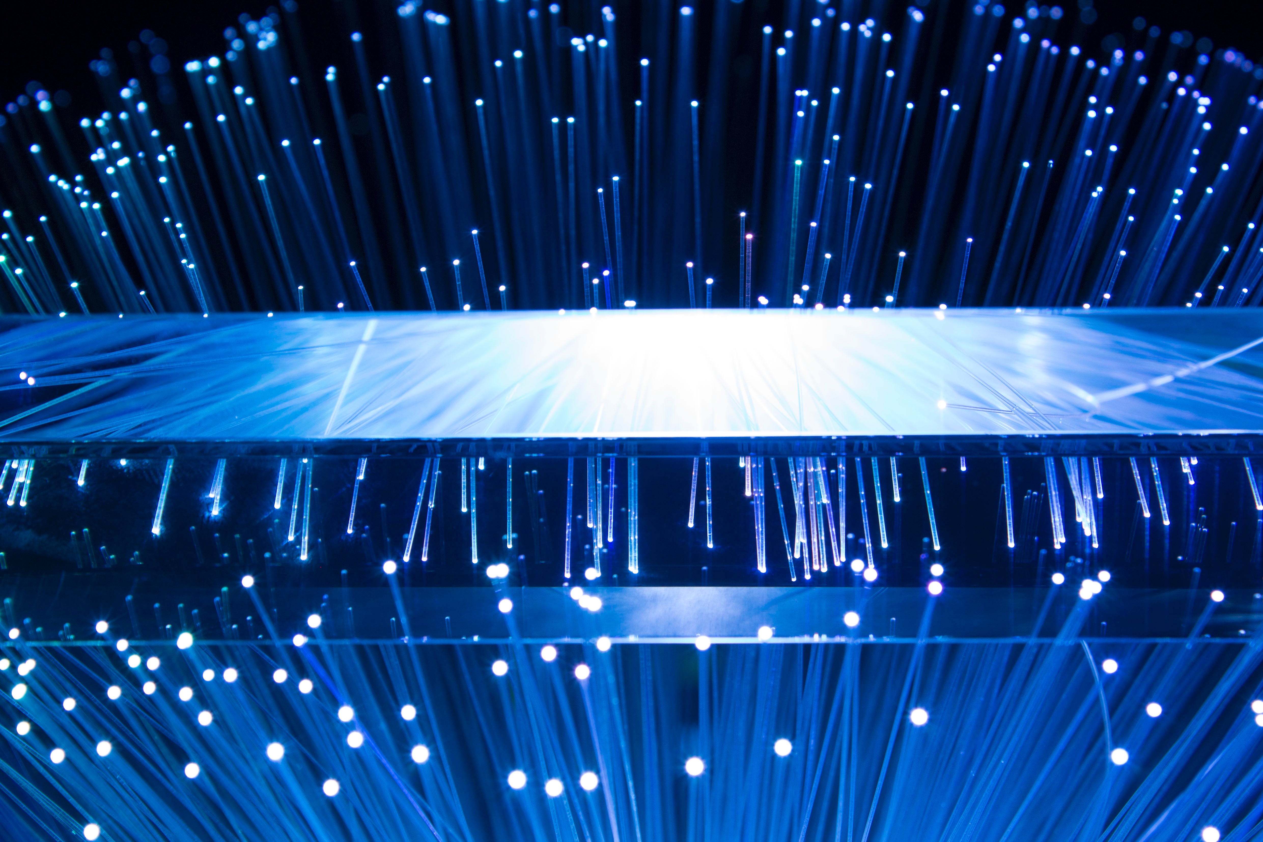 Blue Fiber Optic Image