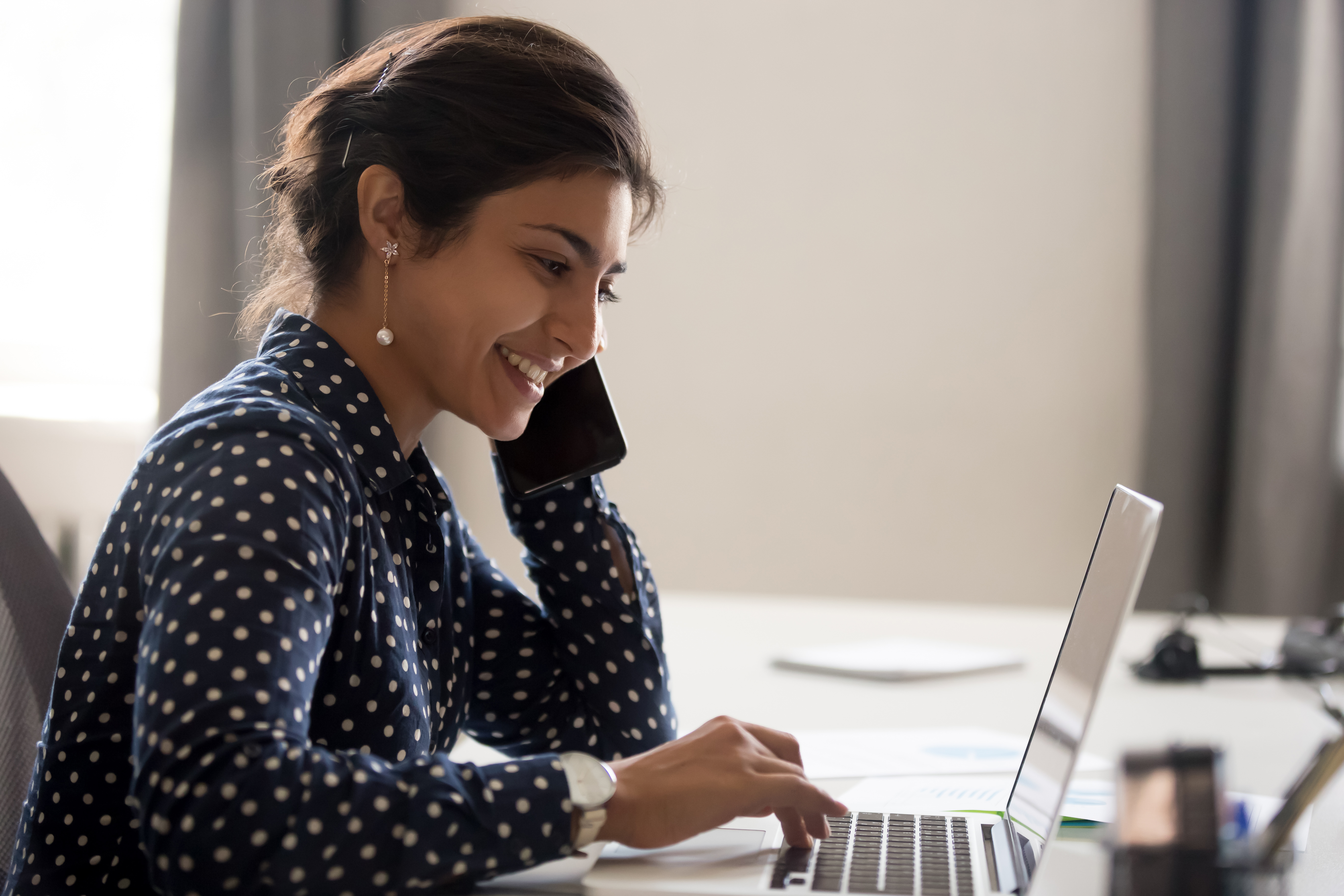 Business Woman at Computer